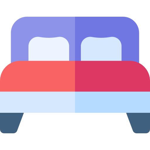 Bed Basic Rounded Flat Icon