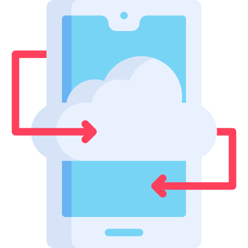 sincronización en la nube icono gratis