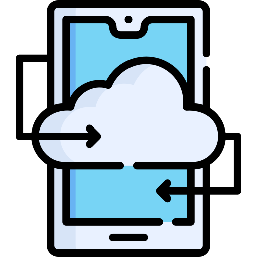 sincronización en la nube icono gratis