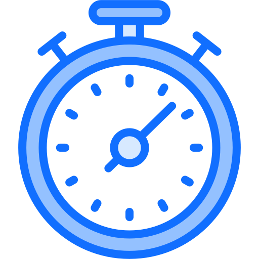 Stopwatch Generic Blue icon