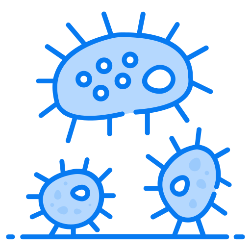 Bacteria Generic Blue icon