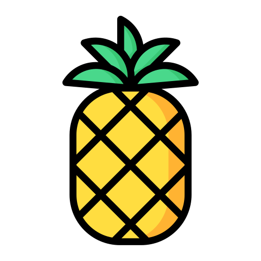 Pineapple Generic Outline Color icon