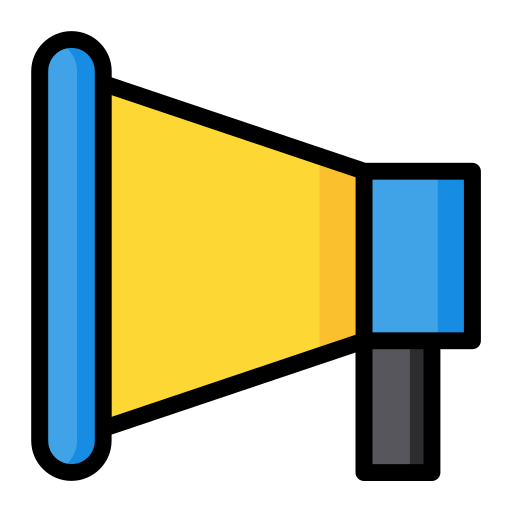 Megaphone Generic Outline Color icon