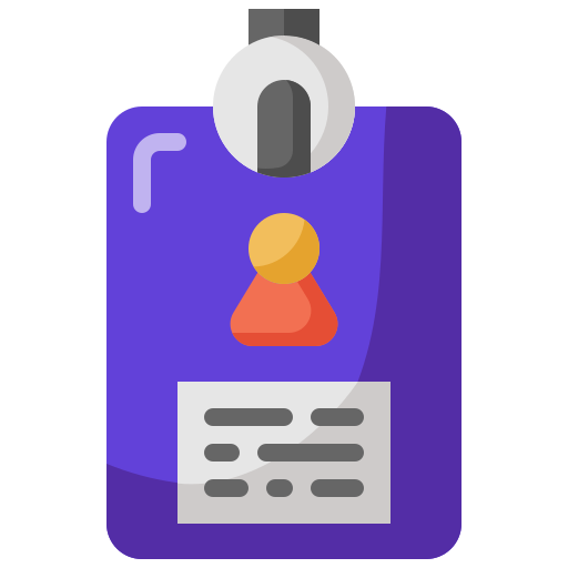 Удостоверение личности бесплатно иконка Удостоверение личности бесплатно иконка