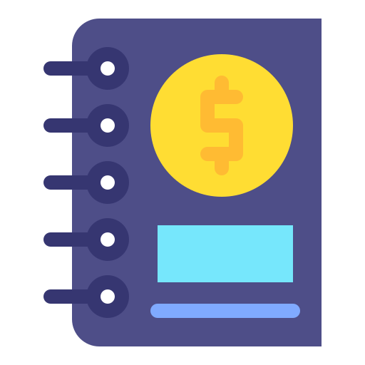 libro de contabilidad icono gratis