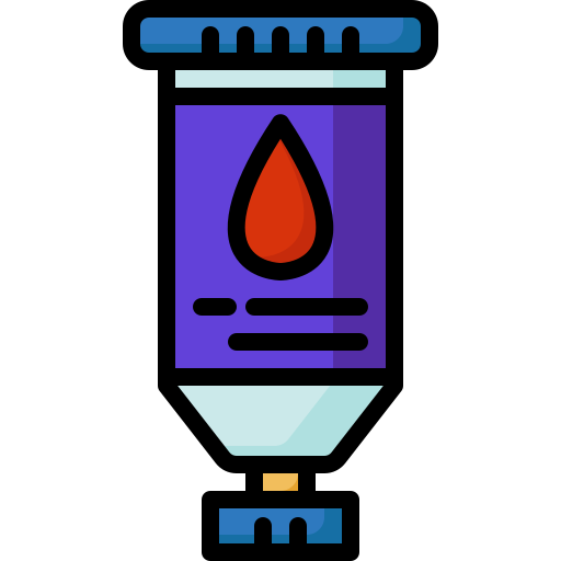 tubes de couleur Icône gratuit