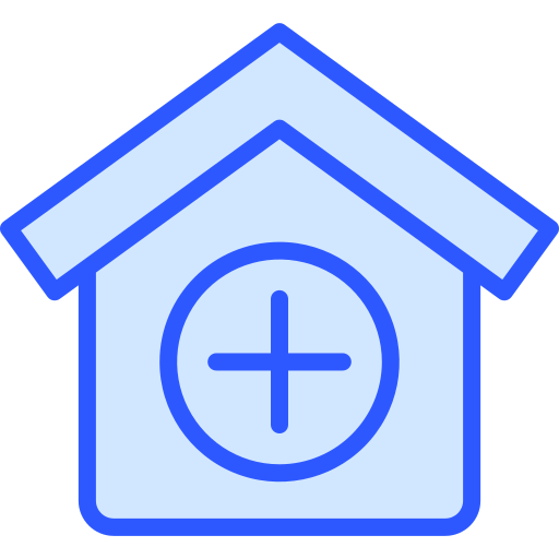 Stay at home Generic Blue icon