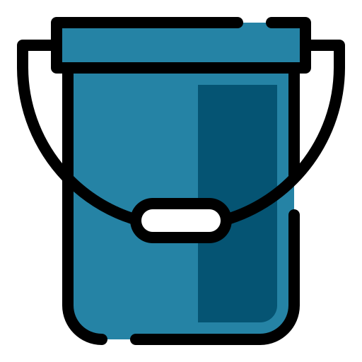 Bucket Generic Outline Color icon