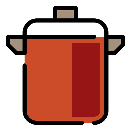 Cooking pot Generic Outline Color icon