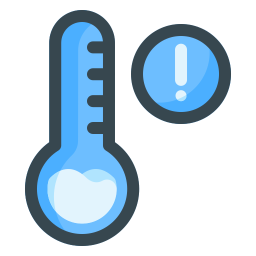 control de temperatura icono gratis