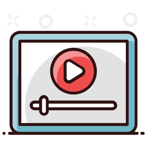 reproductor de video icono gratis