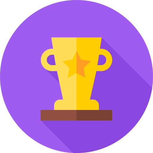 Trophy Flat Circular Flat icon