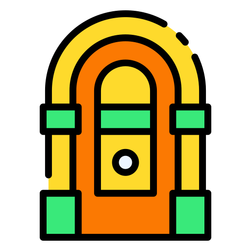 tocadiscos tragamonedas icono gratis