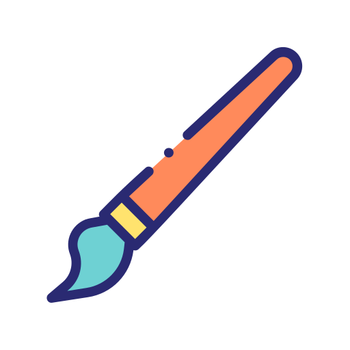 cepillo de pintura icono gratis