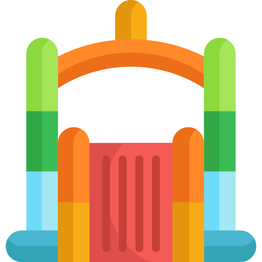 castillo inflable icono gratis