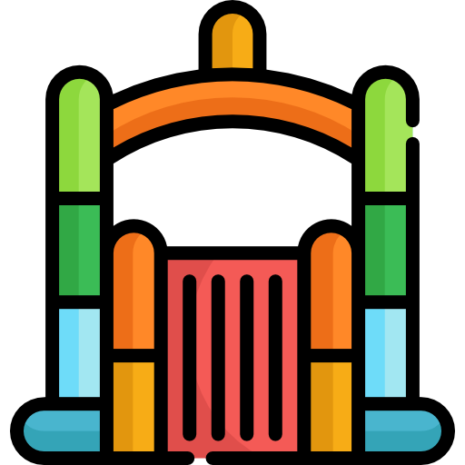 castillo inflable icono gratis