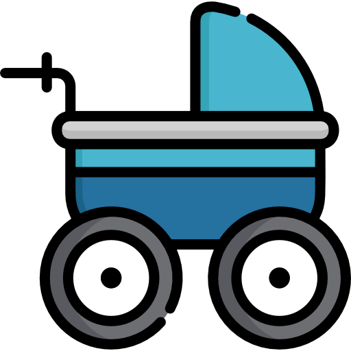 carrito de bebé icono gratis