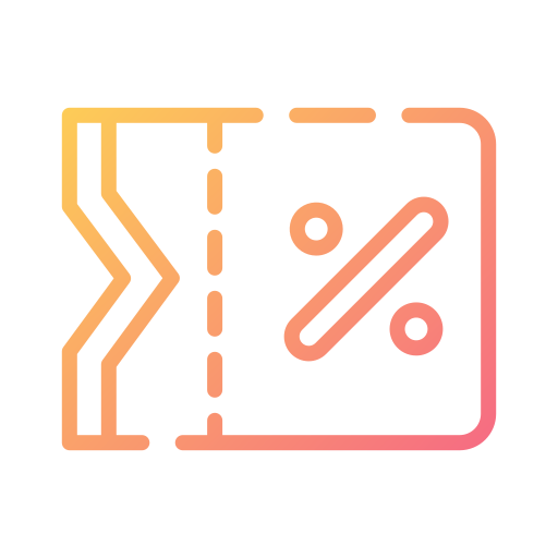 cupón de descuento icono gratis