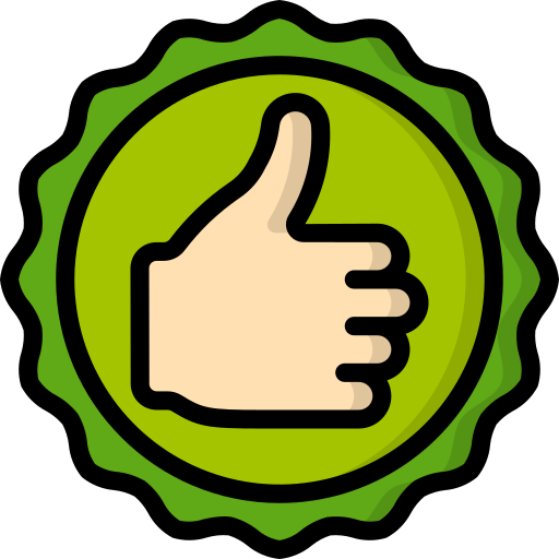 green thumbs up icon