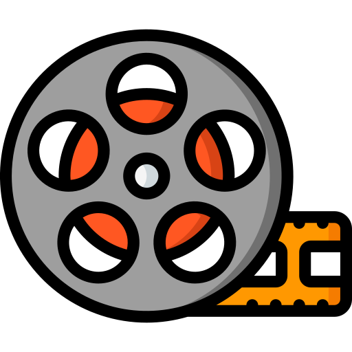 carrete de película icono gratis