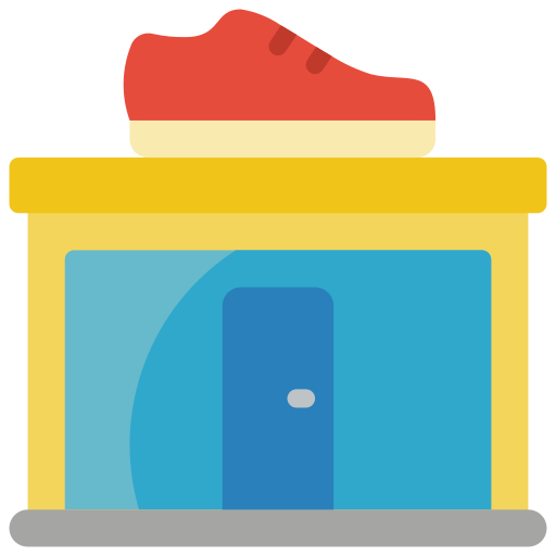 tienda de zapatos icono gratis
