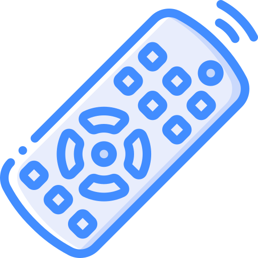 Remote Basic Miscellany Blue icon