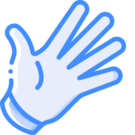 Glove Basic Miscellany Blue icon