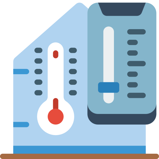 control de temperatura icono gratis