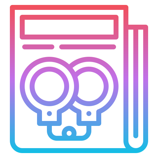 범죄 뉴스 무료 아이콘