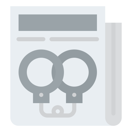 범죄 뉴스 무료 아이콘