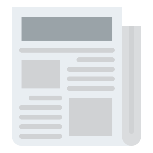 Newspaper Iconixar Flat icon