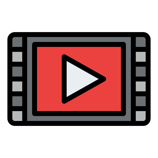 reproductor de video icono gratis