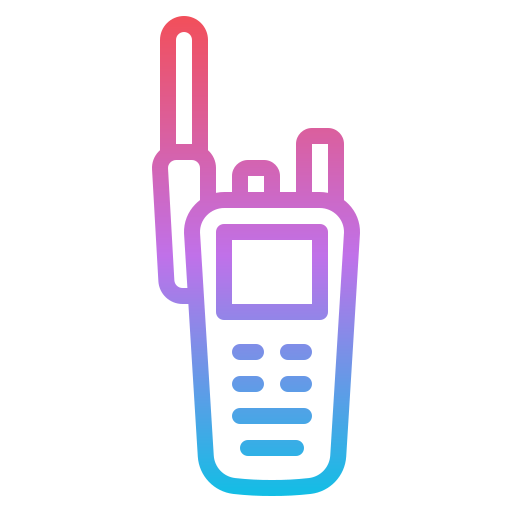 Walkie talkie Iconixar Gradient icon