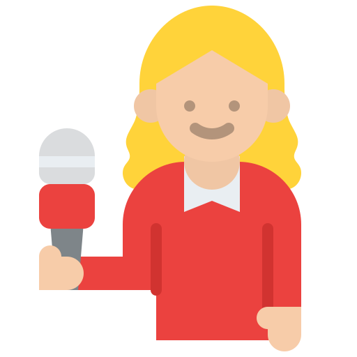 reportero icono gratis