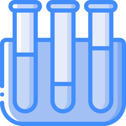 des tubes à essai Icône gratuit