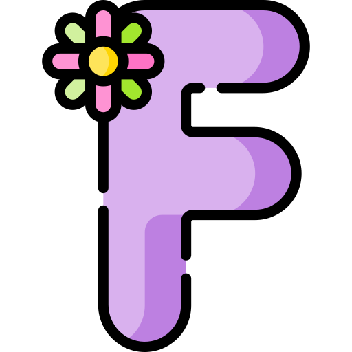 Letter f - Free education icons