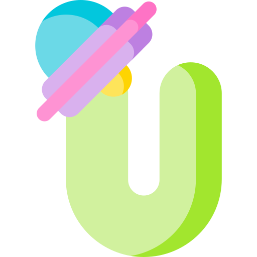 Letter U Special Flat Icon