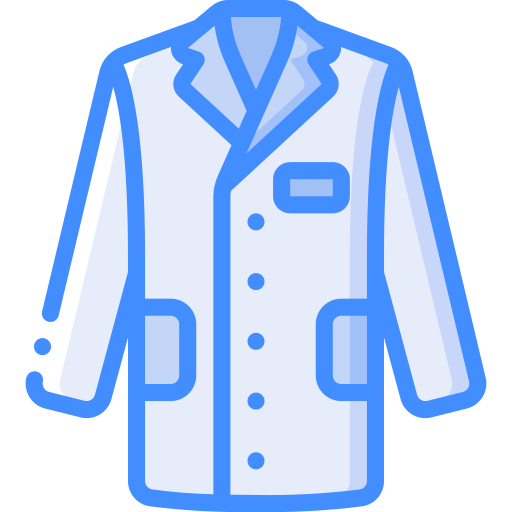 Lab coat Basic Miscellany Blue icon