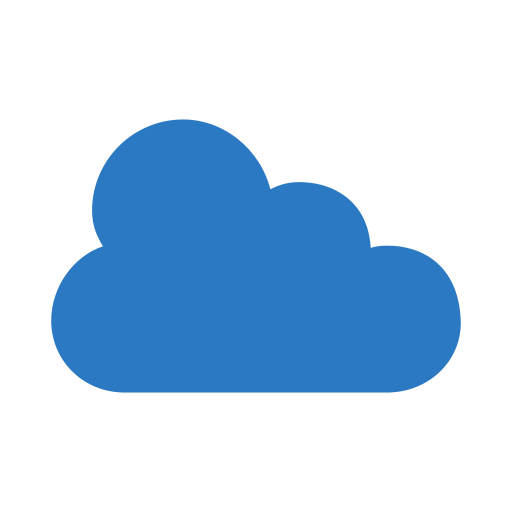 Cloud data Vector Stall Flat icon