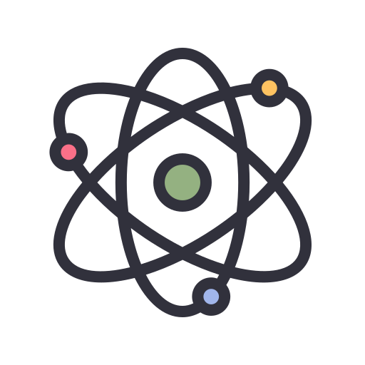 Atom Generic Outline Color icon