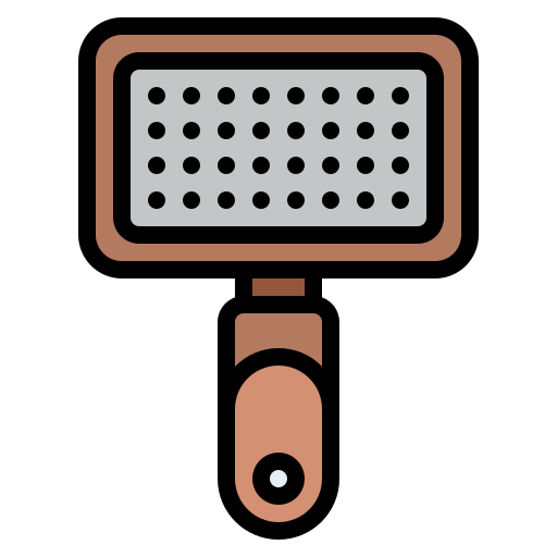 cepillo para mascotas icono gratis