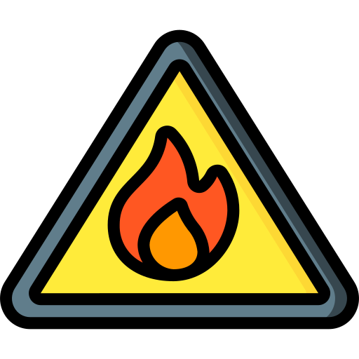 Warning sign Basic Miscellany Lineal Color icon