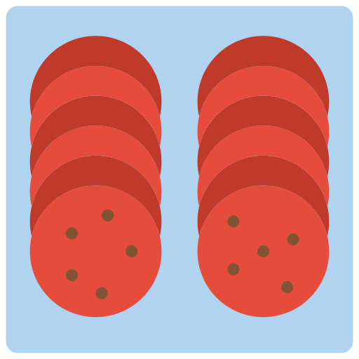 Salami Basic Miscellany Flat Icon