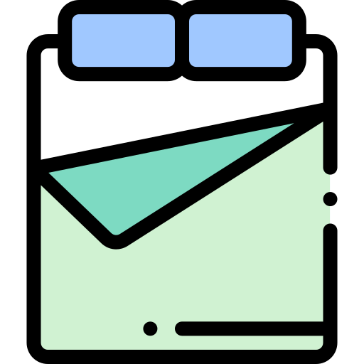 Bed free icon Bed free icon