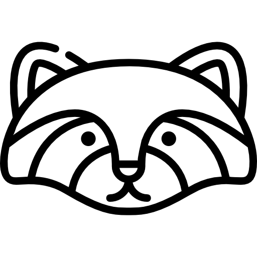 mapache icono gratis