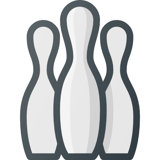 Bowling Pins Those Icons Lineal Color Icon