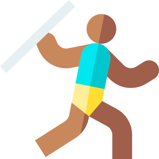 Javelin Throw Basic Straight Flat Icon