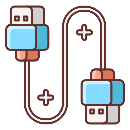 Usb Cable Flaticons Lineal Color Icon