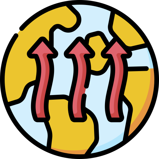 Глобальное потепление бесплатно иконка Глобальное потепление бесплатно иконка