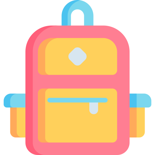 sac d'école Icône gratuit sac d'école Icône gratuit